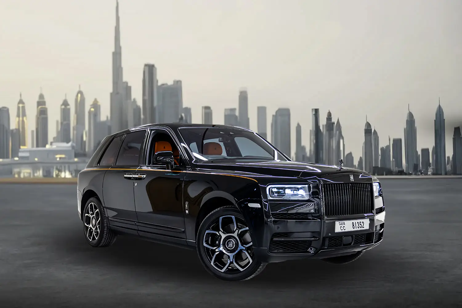 Rolls Royce Cullinan Rent Dubai - Black